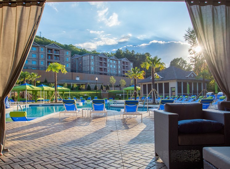Amazing Swimming Pool View in Asheville, NC- Greymont Village Apartments
